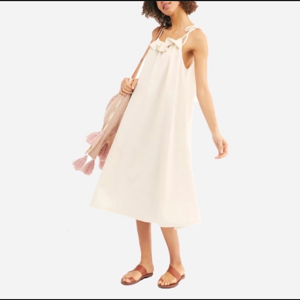 Free People Athens Square Neck (ties) Midi Dress✨SOLD✨ - Picture 2 of 4